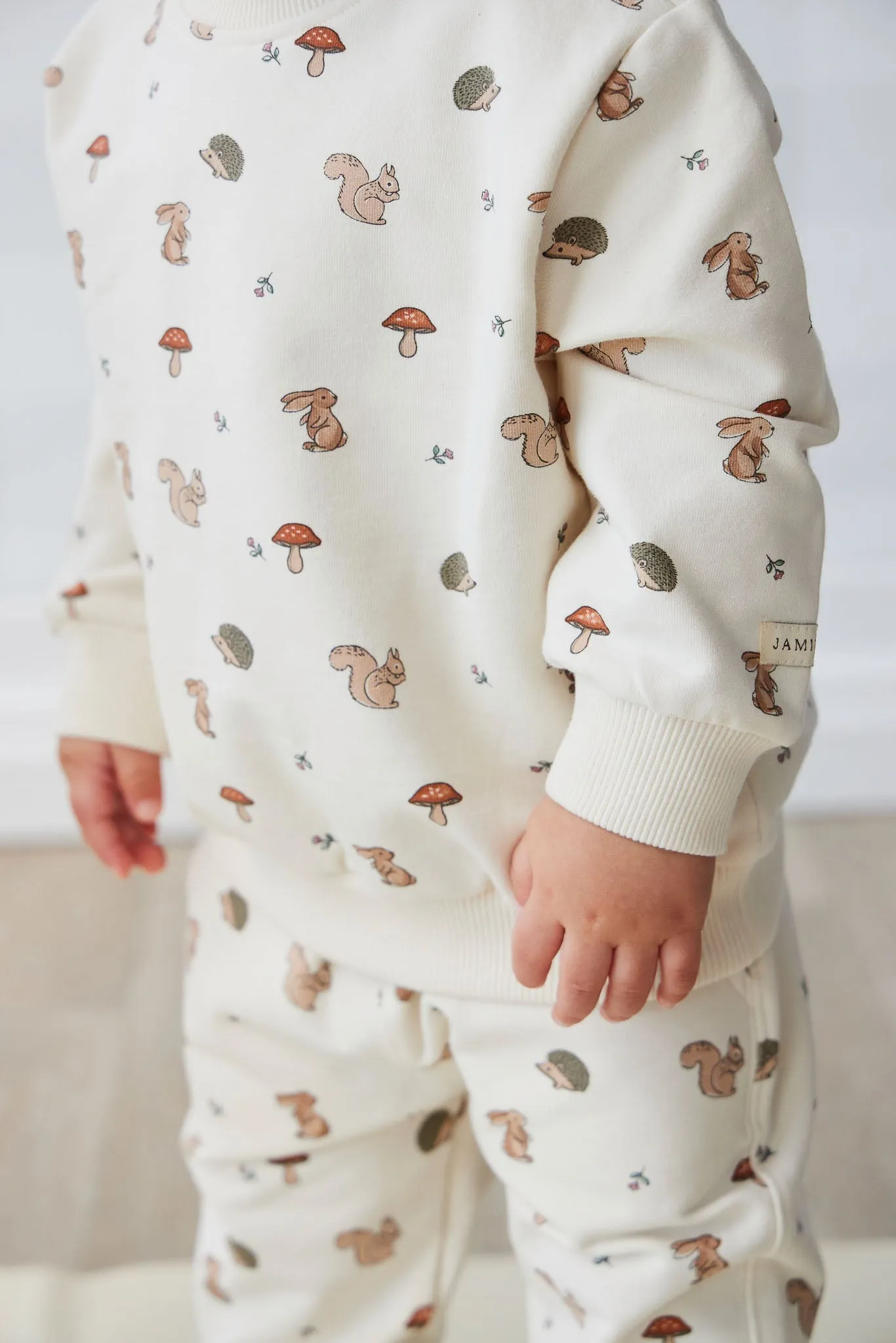 Organic Cotton Jalen Oversized Jumper - Woodland Friends
