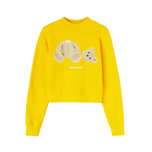Palm Angels Bear Motif Crew-Neck Sweatshirt