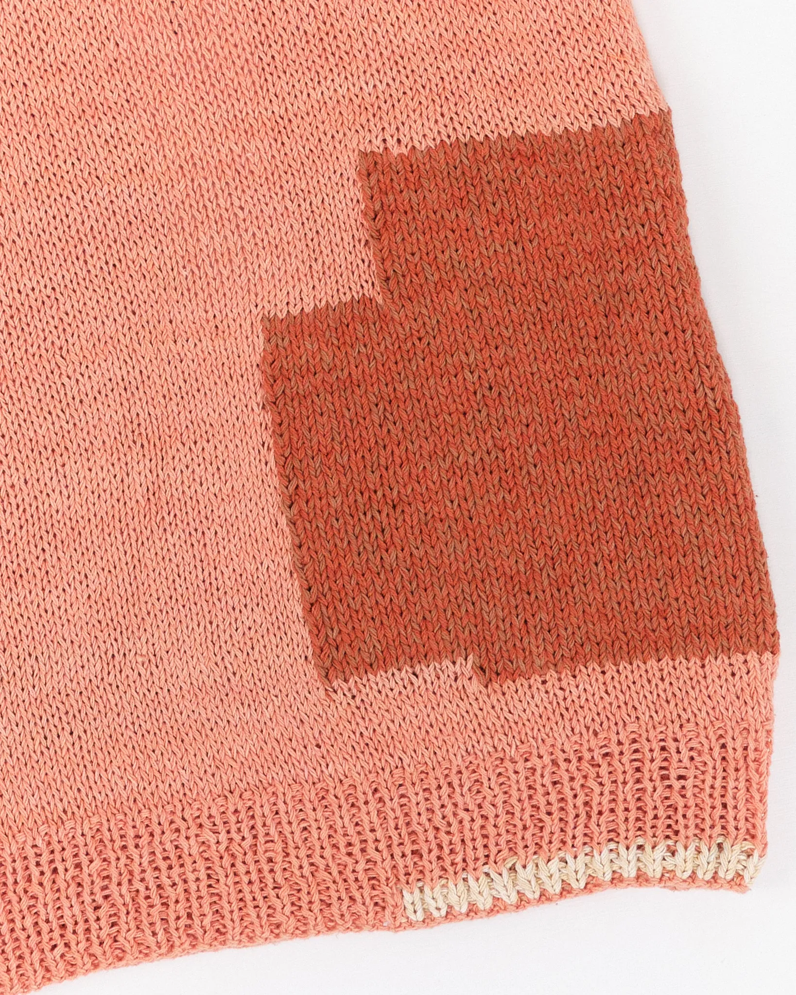 Party Vest - Ancient Pink Darn-Knit