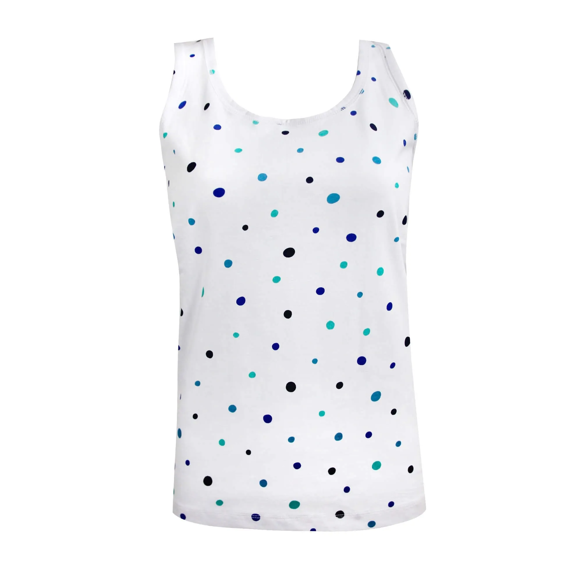 Printed Jersey Vest Top- Dot