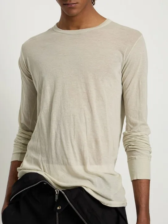 Rick Owens   Unstable basic cotton l/s t-shirt 