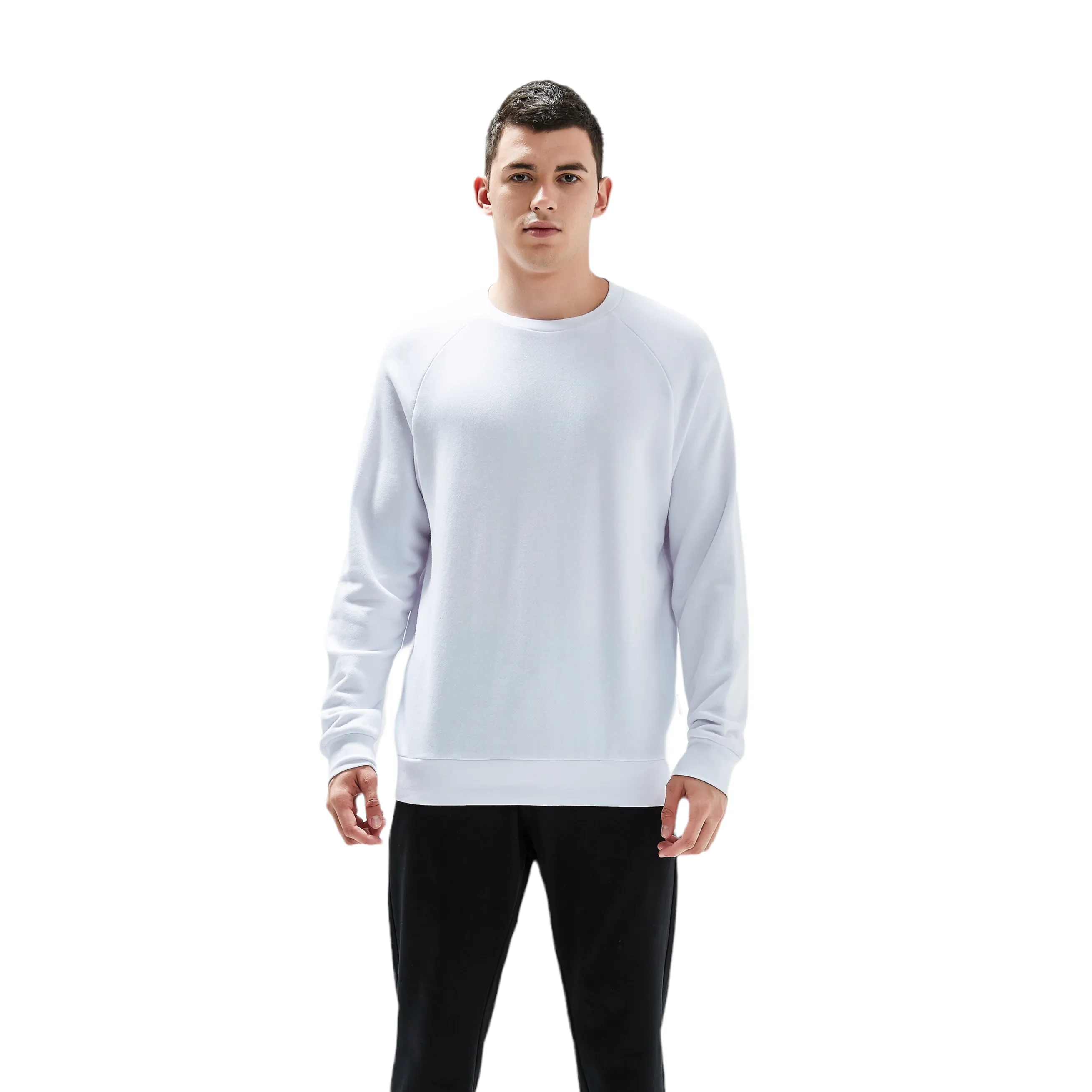 Roosevelt French Terry Performance Sweat Shirt - White