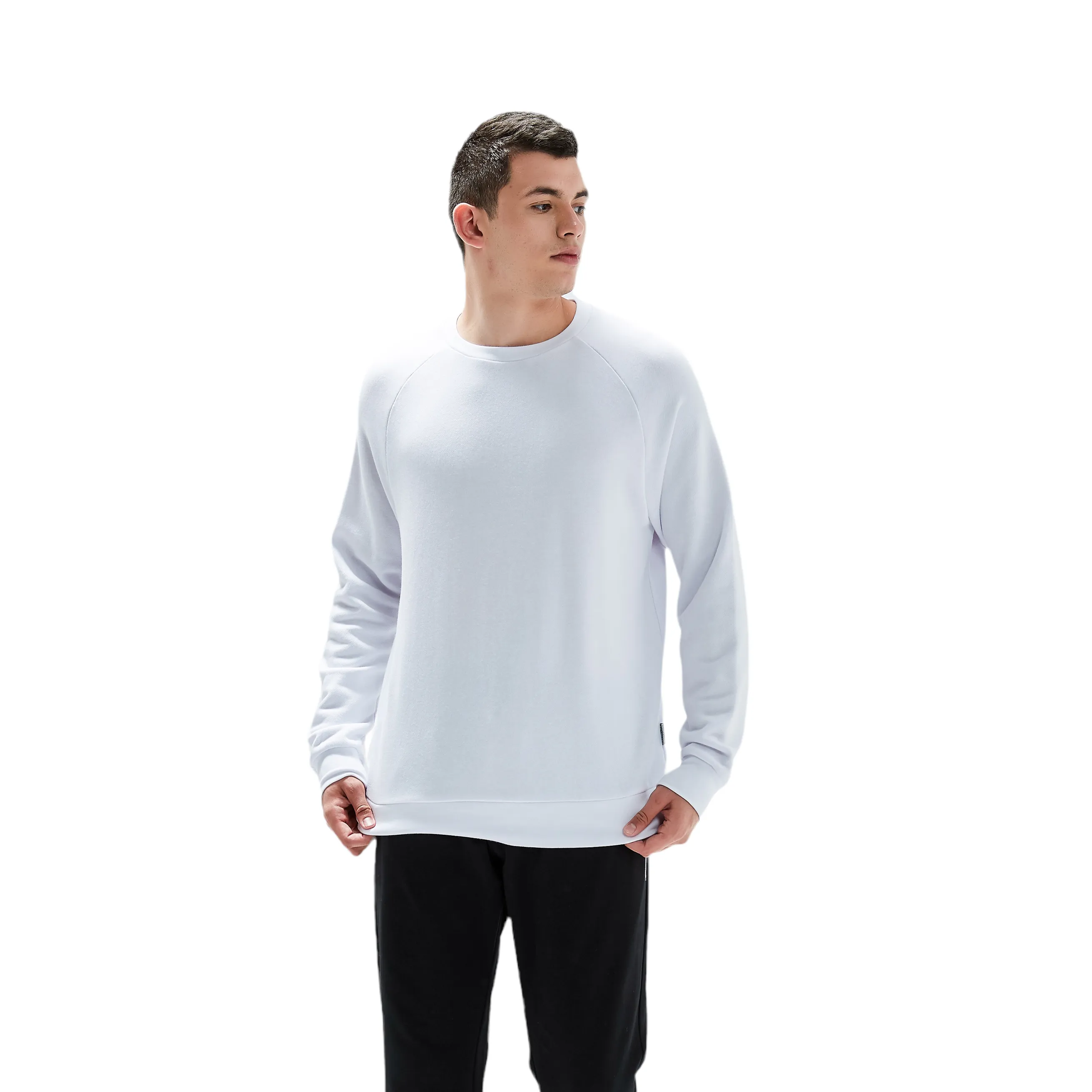 Roosevelt French Terry Performance Sweat Shirt - White