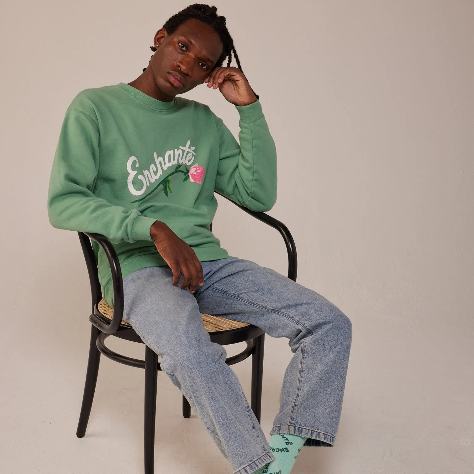 Rose Crewneck | Green