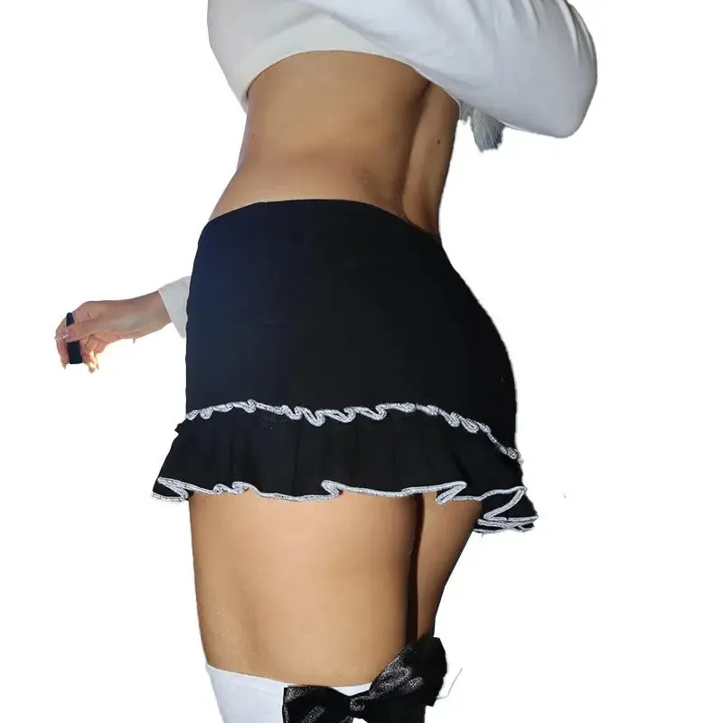 Ruffled Street Mini Skirt