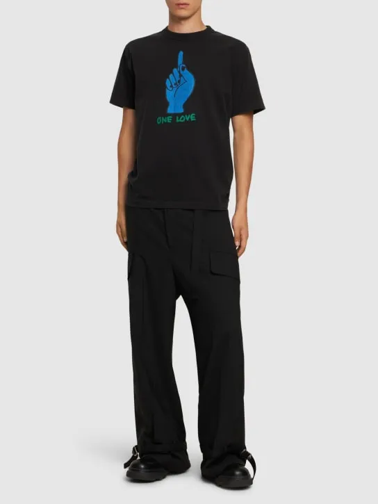 Sacai   Gonz x One Love cotton jersey t-shirt 