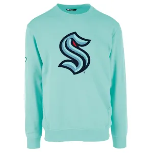 Seattle Kraken Ice Blue Zane Primary Crewneck