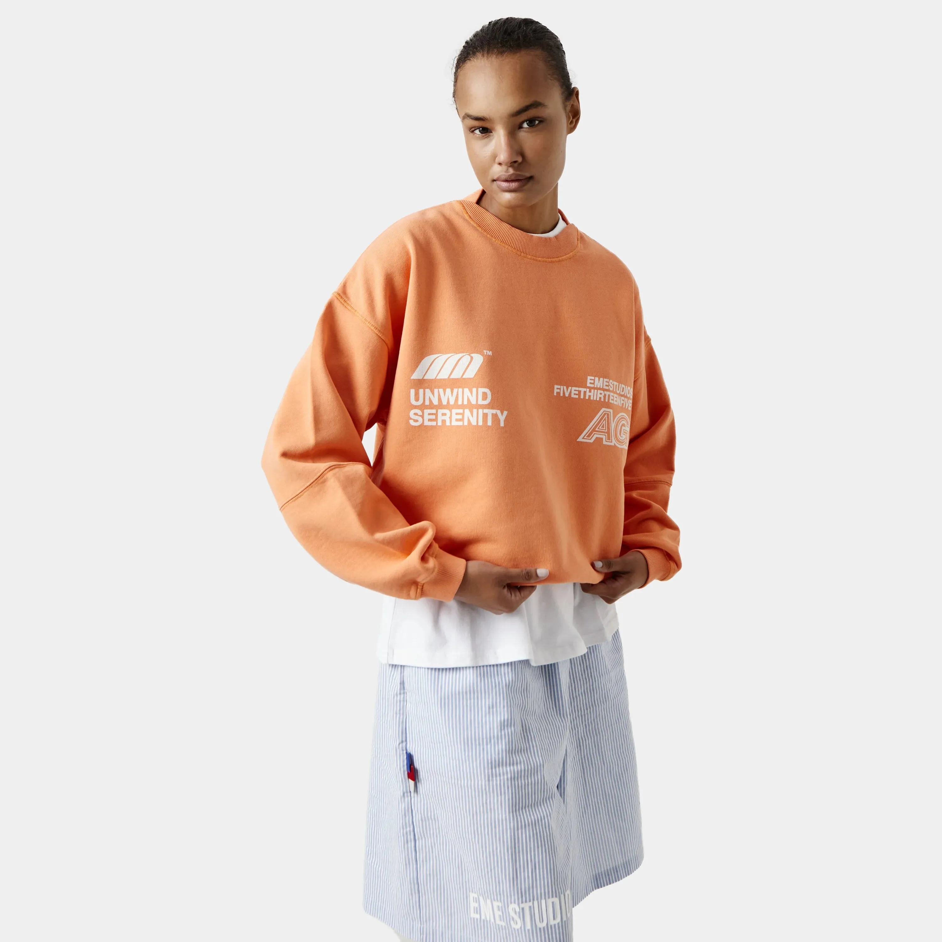 Serenity Apricot Oversized Crewneck