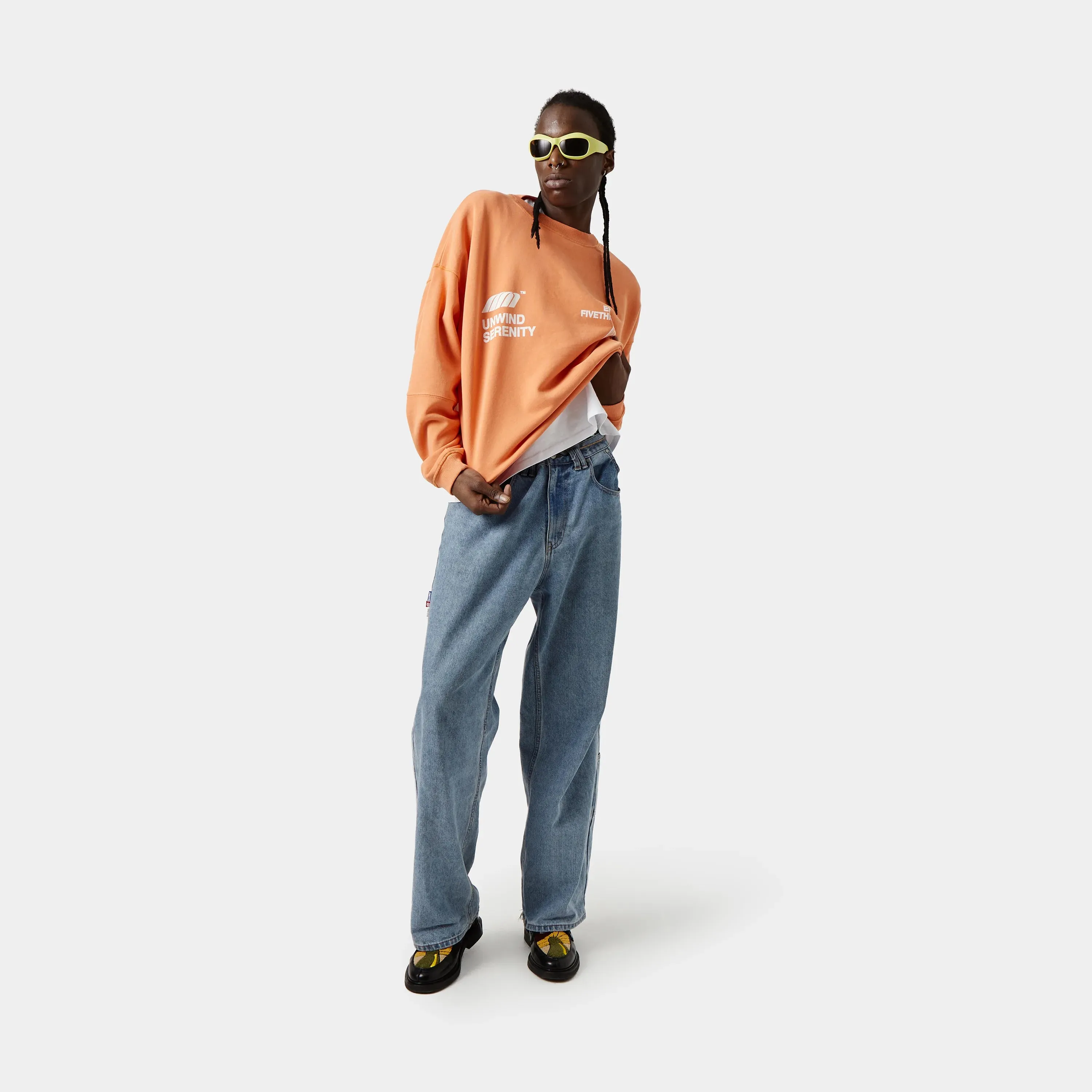 Serenity Apricot Oversized Crewneck
