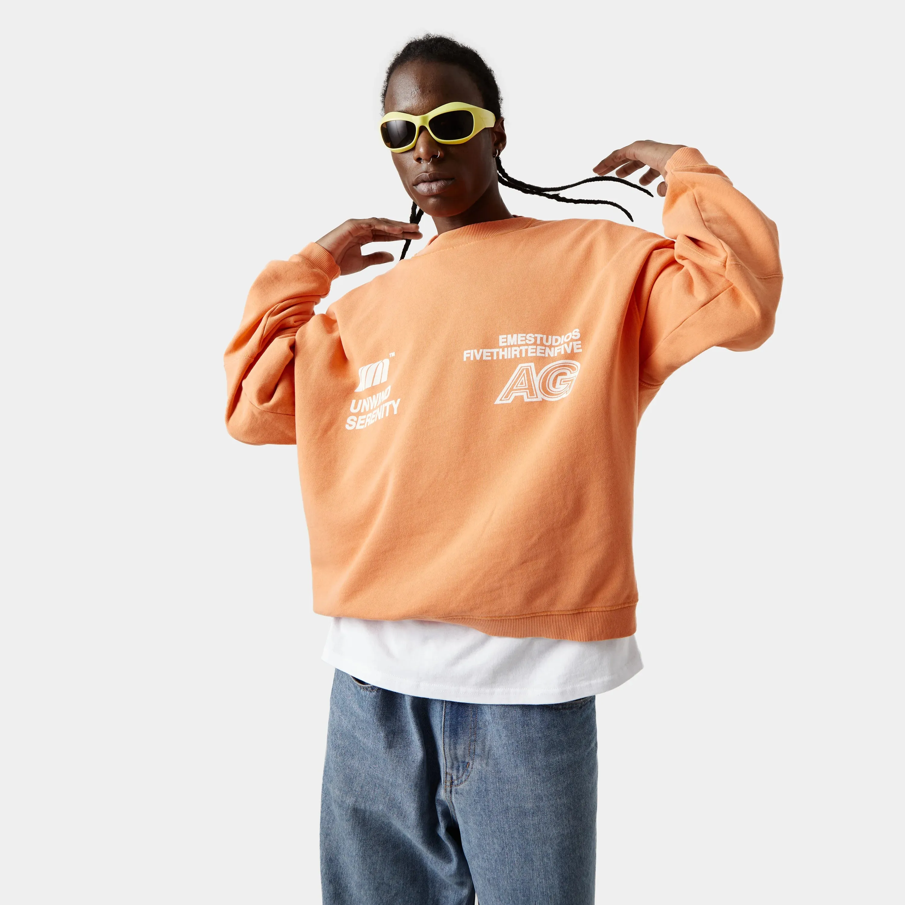 Serenity Apricot Oversized Crewneck