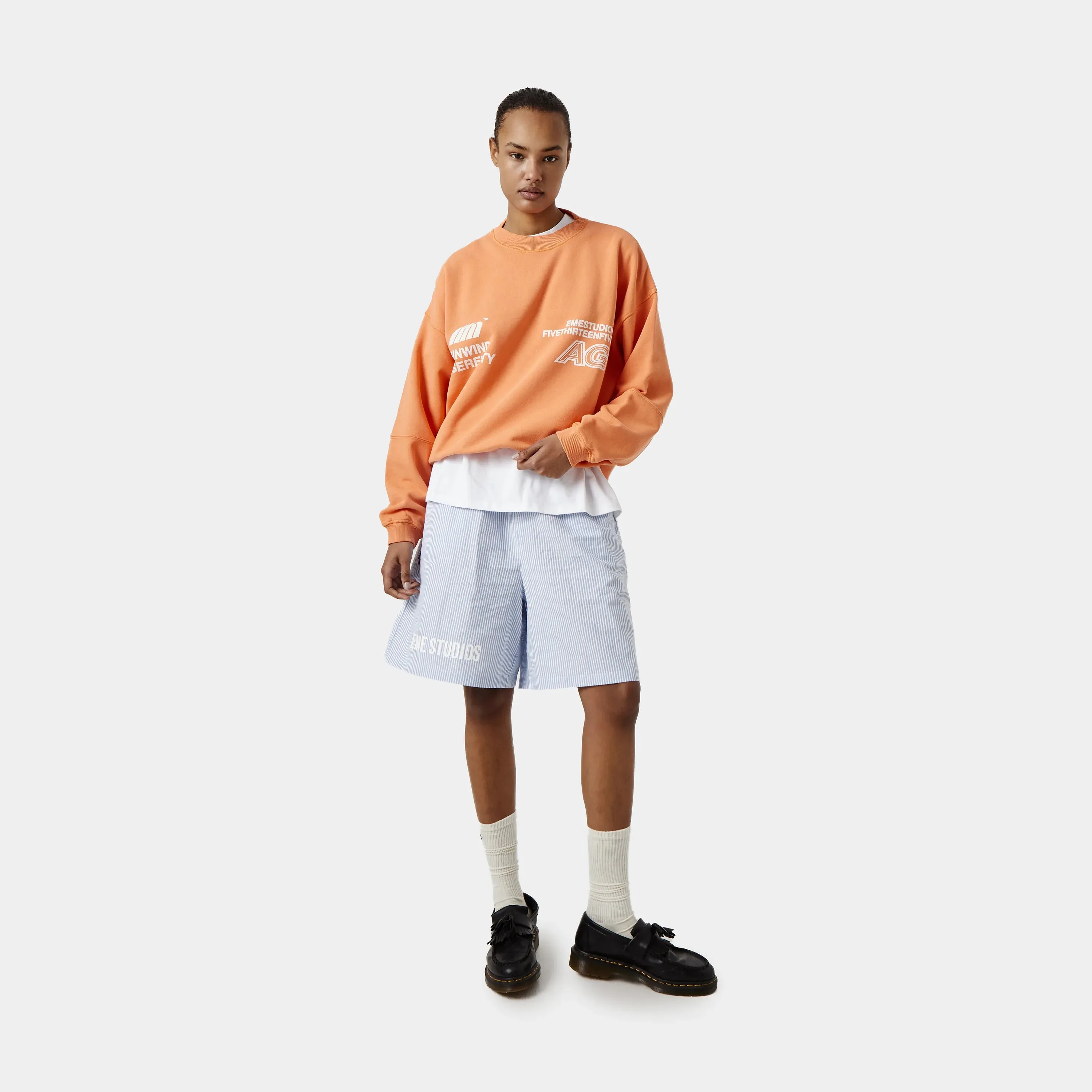 Serenity Apricot Oversized Crewneck