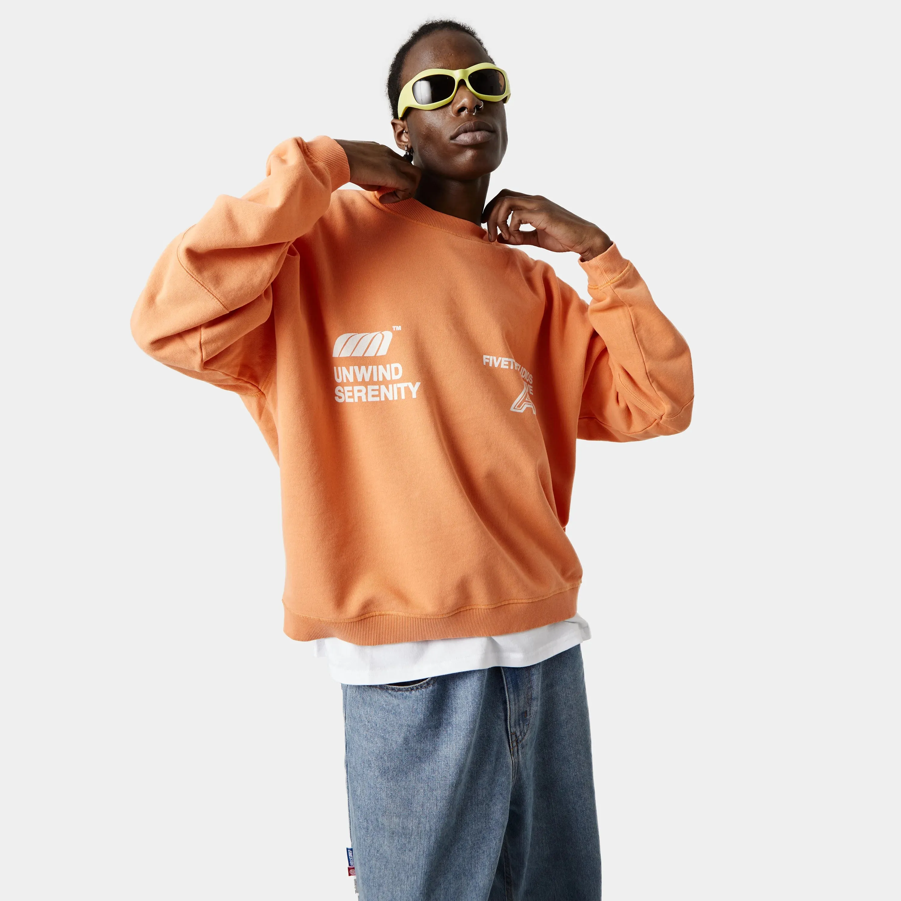 Serenity Apricot Oversized Crewneck