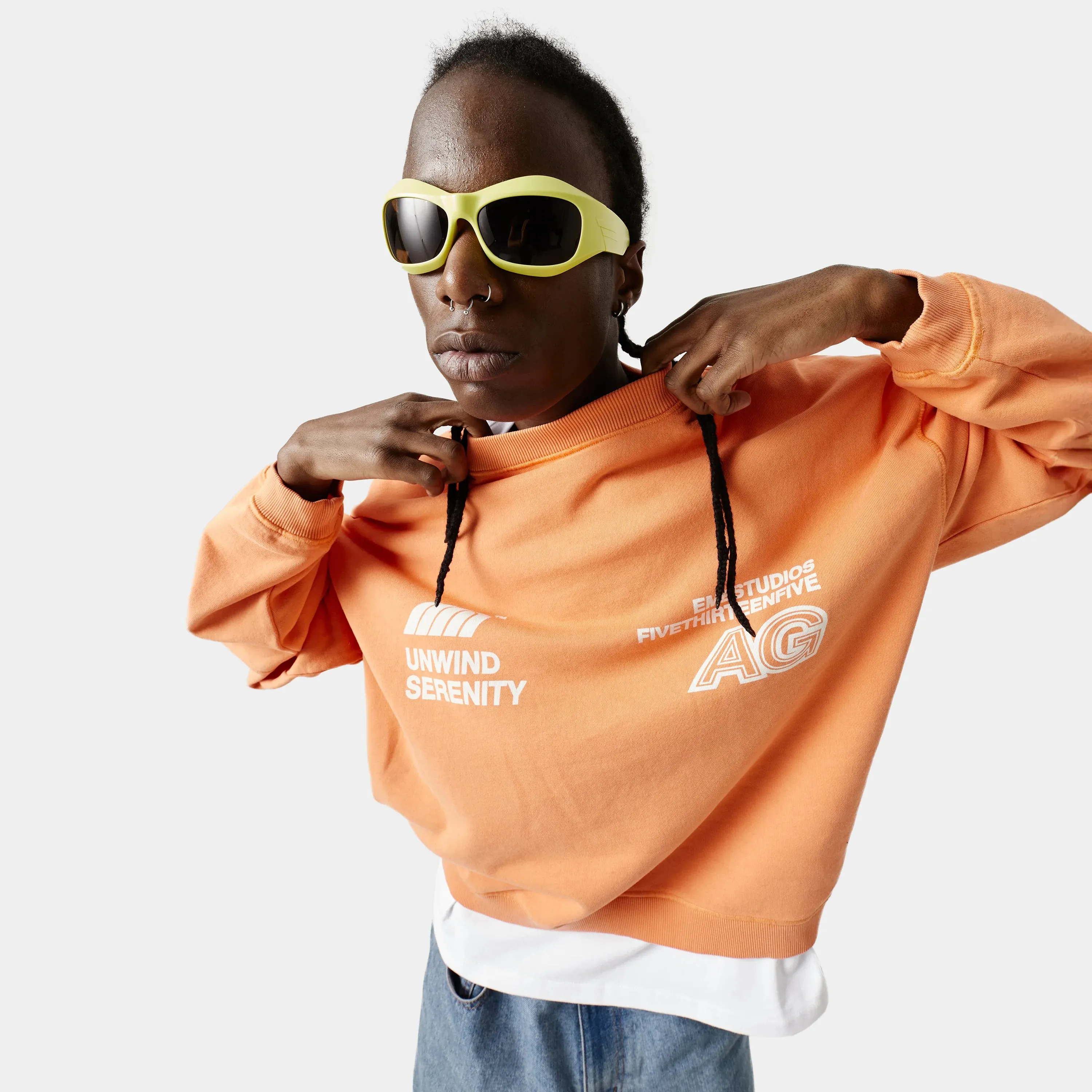 Serenity Apricot Oversized Crewneck