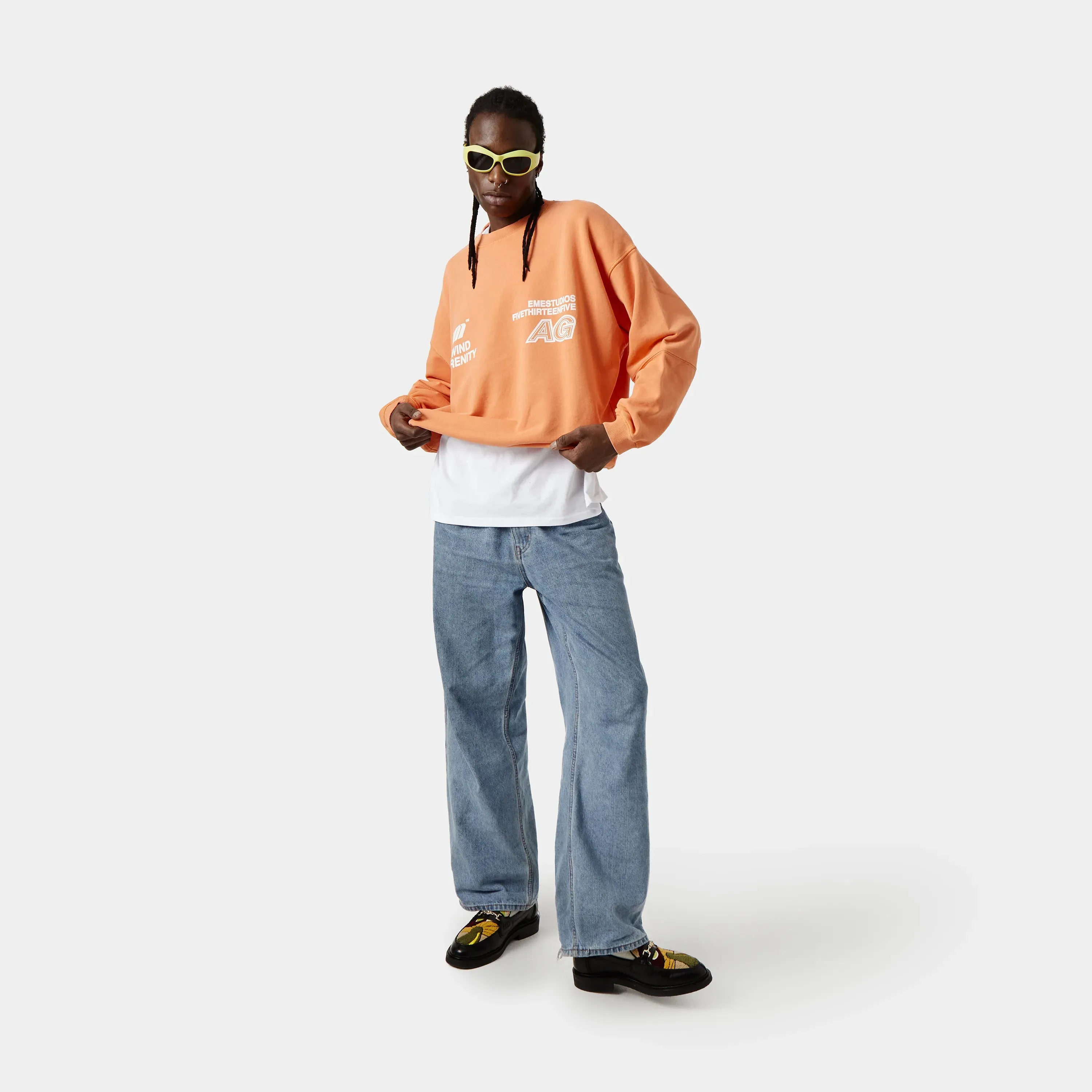 Serenity Apricot Oversized Crewneck