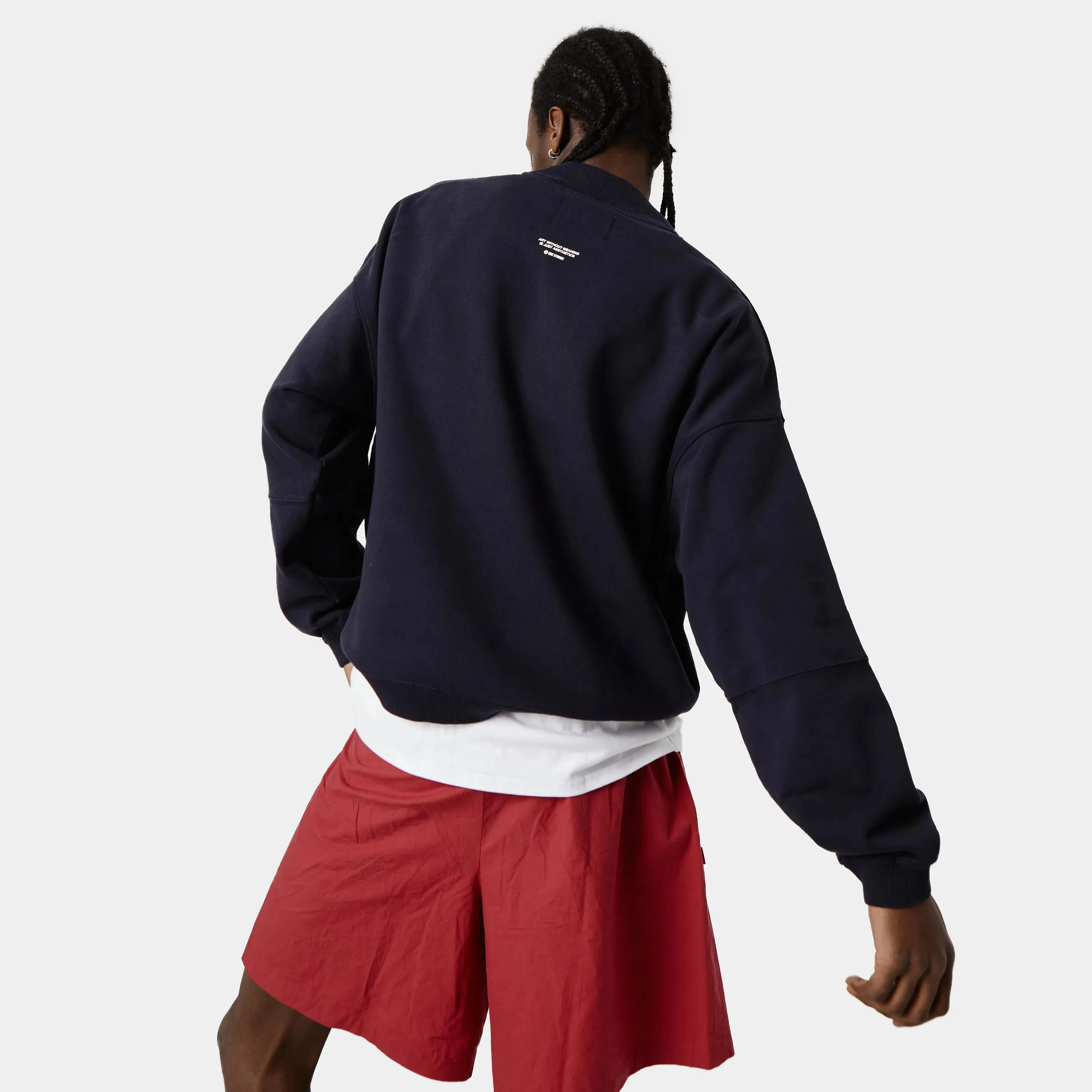 Serenity Dark Navy Oversized Crewneck