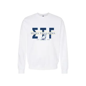 Sig Tau Golden Letters Crewneck