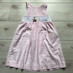 Silly Goose Pink Corduroy Witch Smocked Jumper Dress