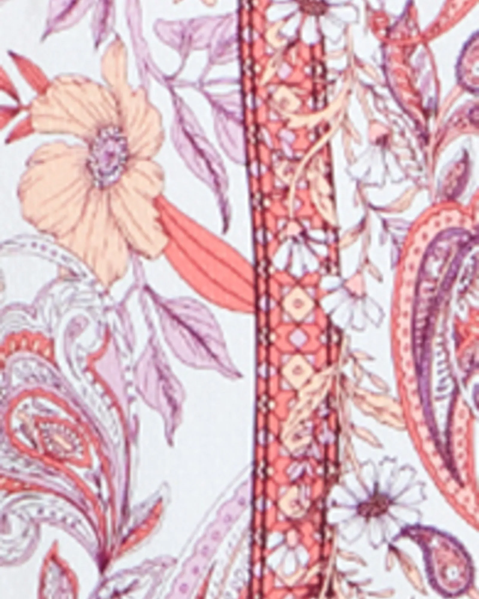 Skye Tunic | Peach / White