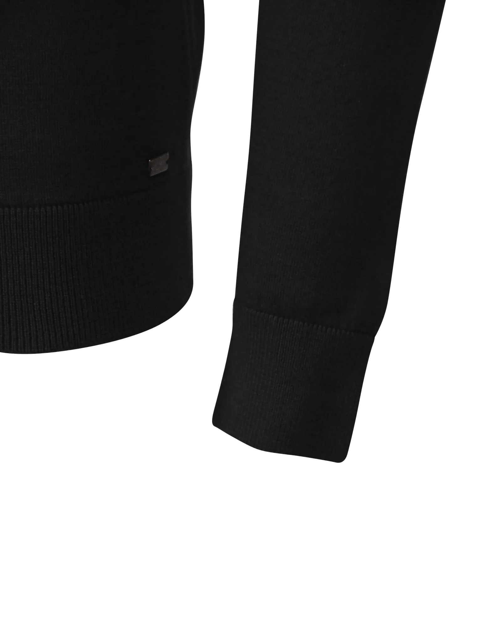 Stirling Long Sleeve Polo Shirt in Black - Kensington Eastside