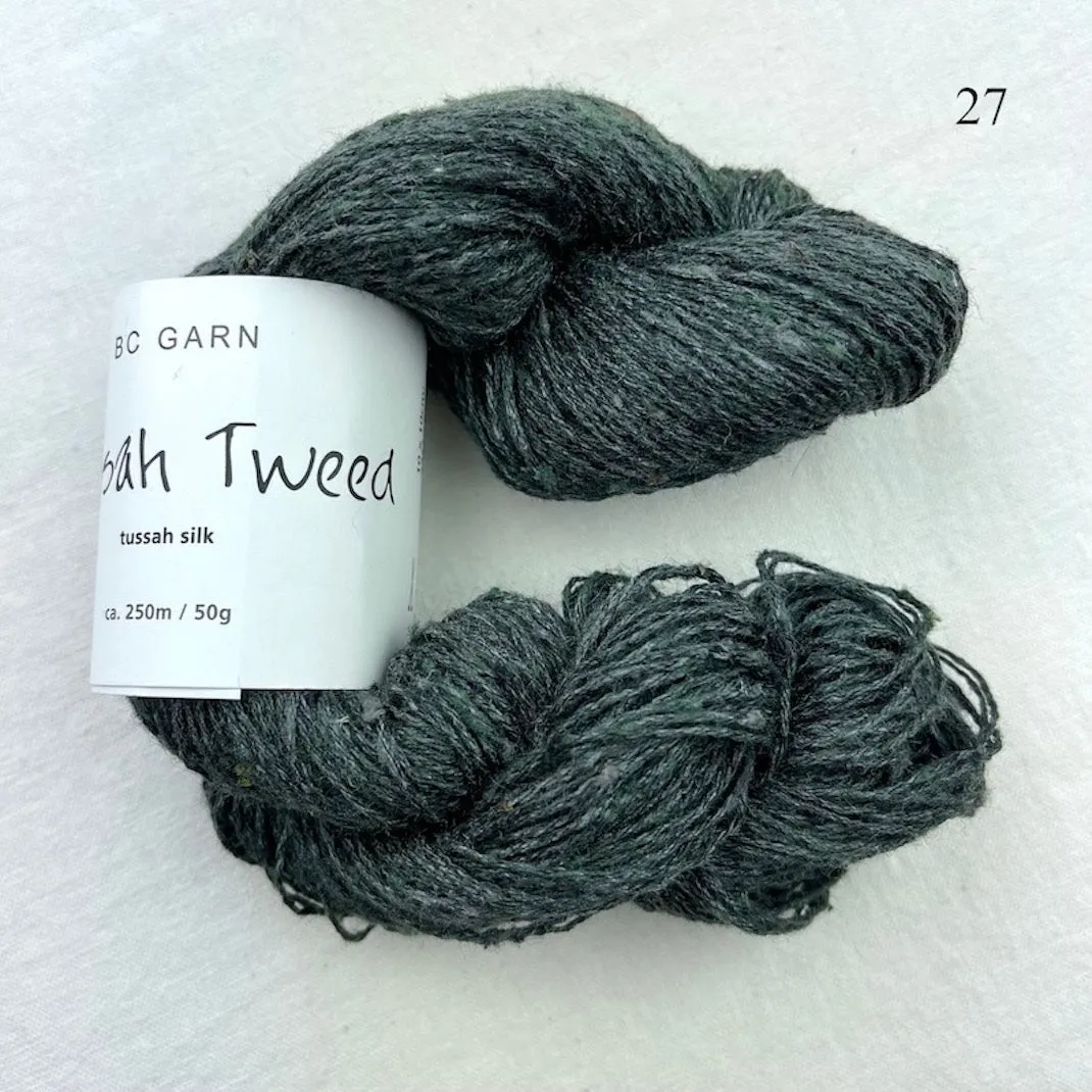 Stockinette Poncho (Tussah Tweed version) Knitting Kit | Tussah Tweed & Knitting Pattern (#113C)