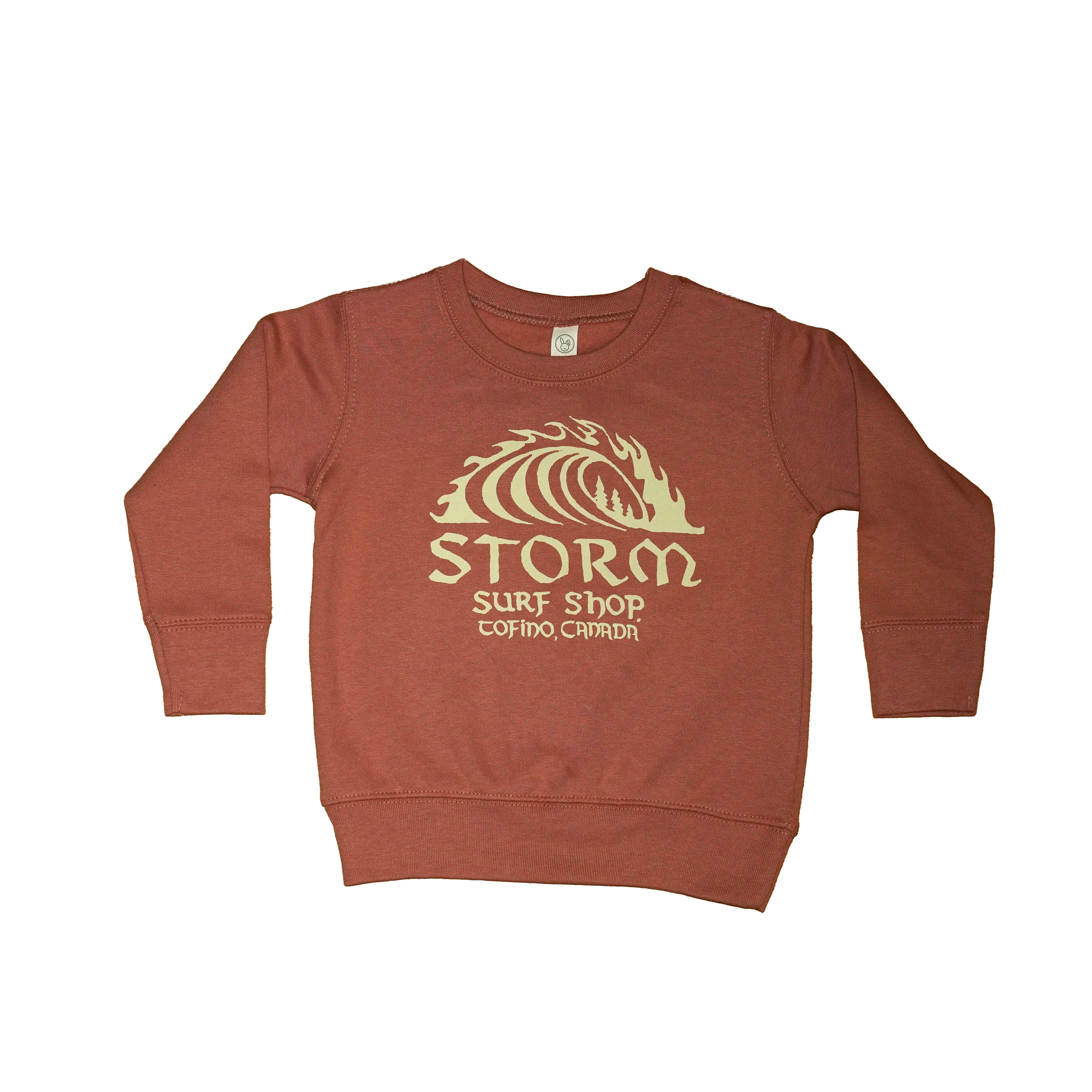 Storm Classic Wave Youth Crewneck - Pink