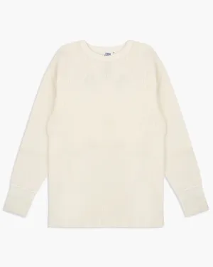 Studio D'Artisan 9936 L/S Heavy Knit Thermal Tee - White