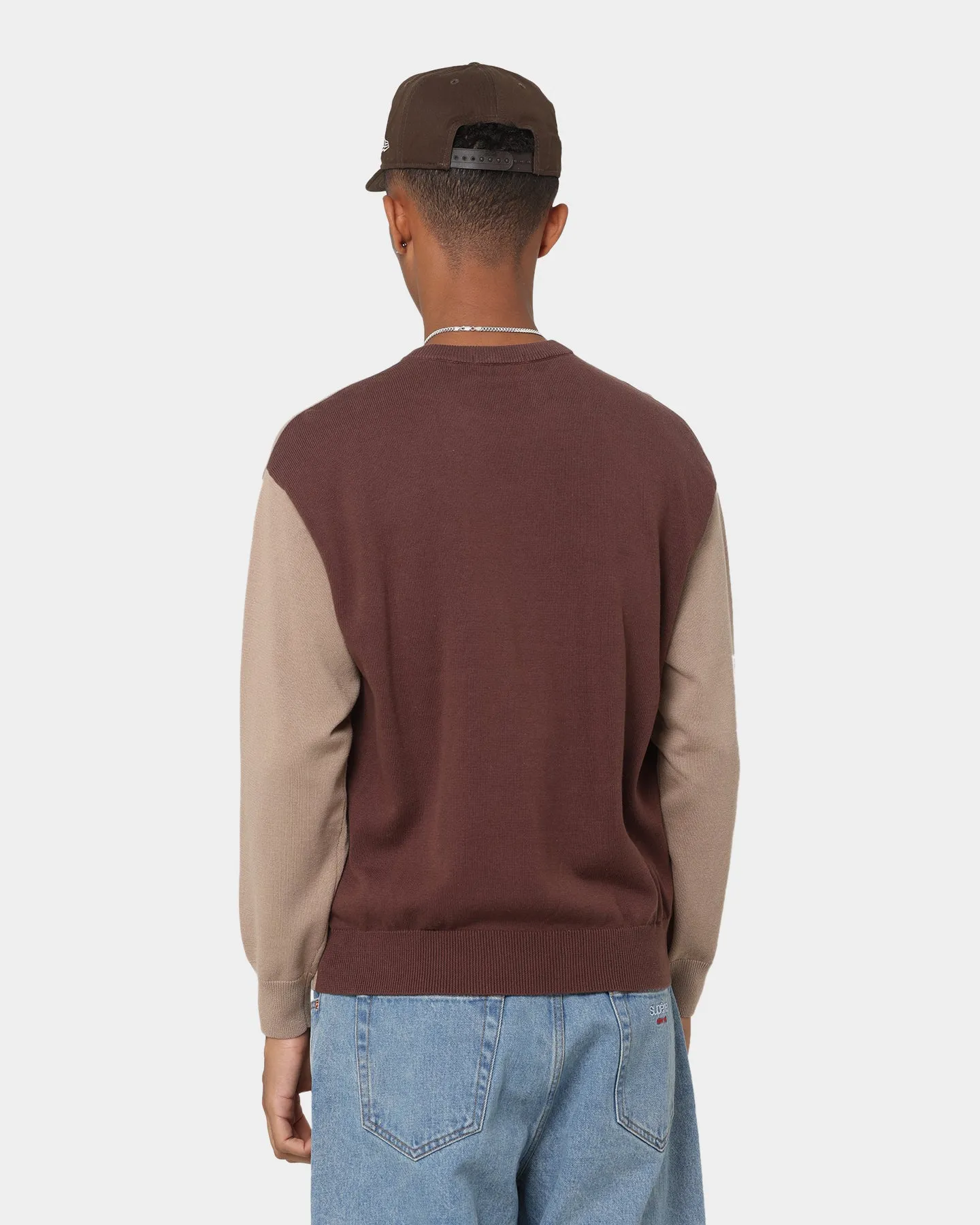 Supreme 2-Tone Sweater Light Brown