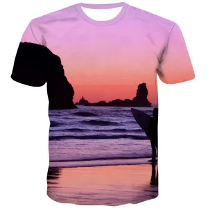 surf T-shirt Men The sea T-shirts Graphic sport Tshirts Cool Cool Tshirts Casual