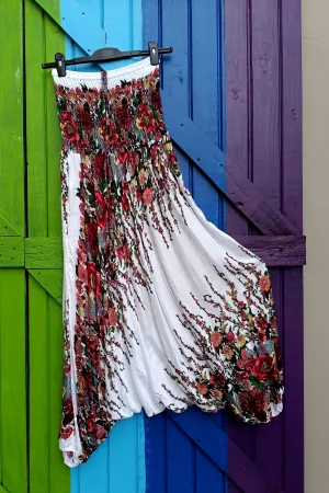 Thai Funky Afghan Harem Pants Hippie Jumpsuit - Flowers