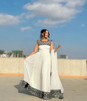 Timeless Habesha Dress Modern Black Pattern Design Habesha Kemis