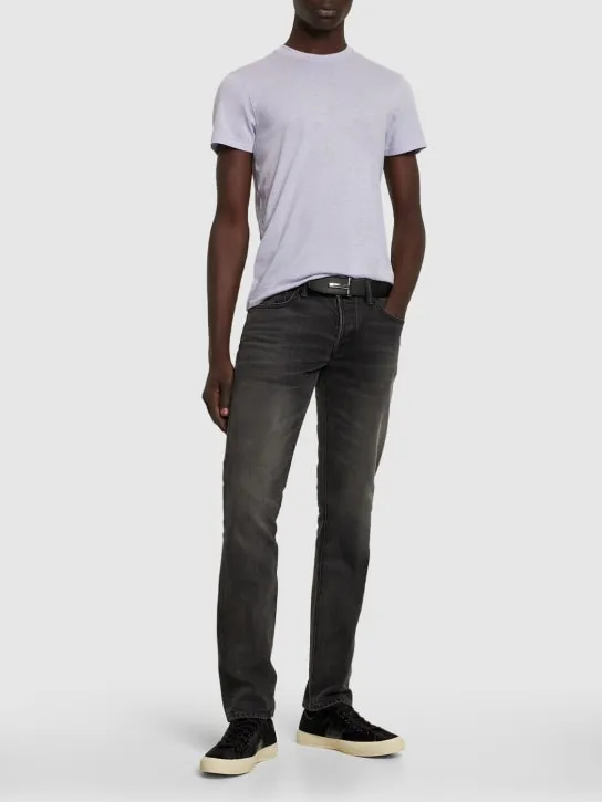 Tom Ford   Mélange cotton blend t-shirt 