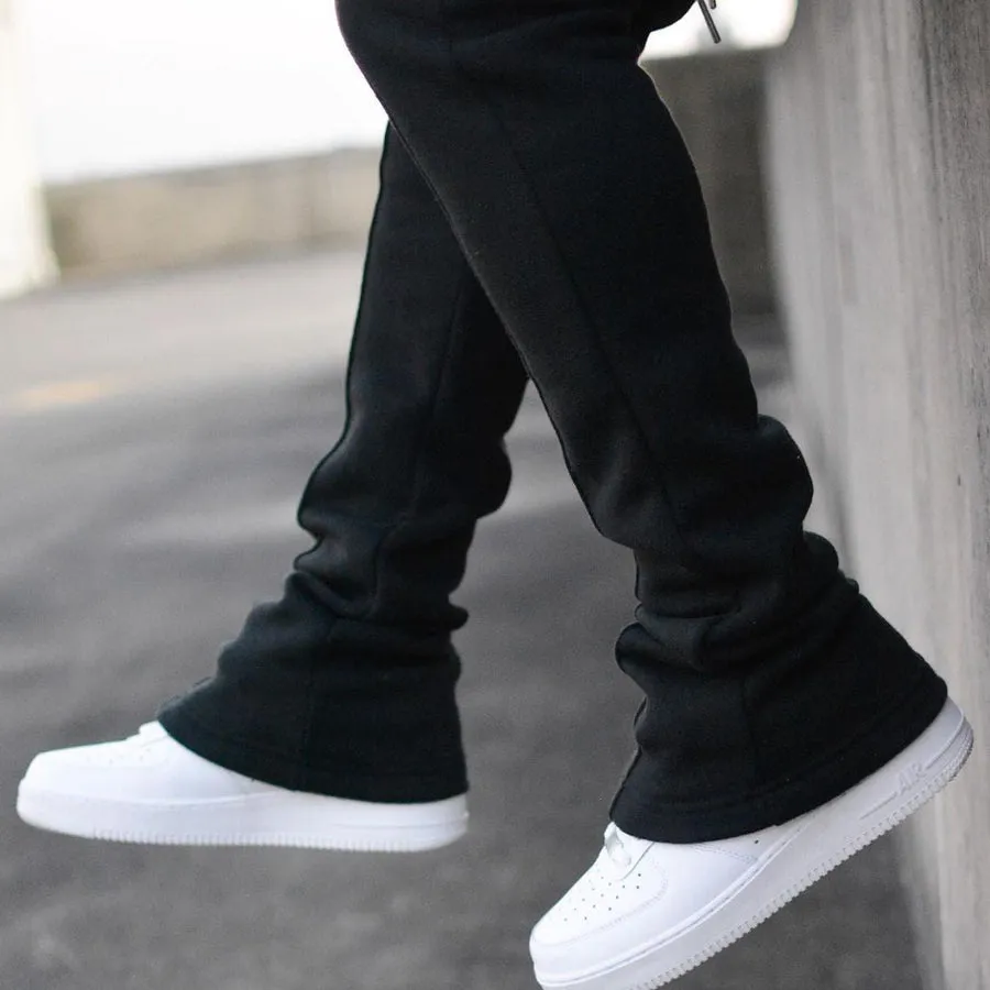 Trendy brand printed fashion street flared trousers