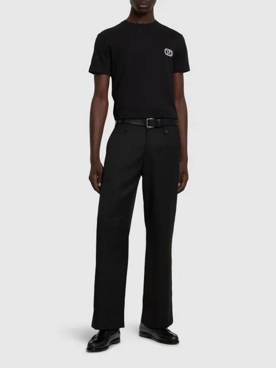 Valentino   Regular fit cotton t-shirt with logo 