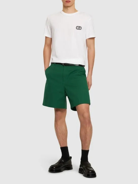 Valentino   Regular fit cotton t-shirt with logo 