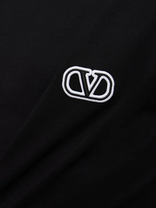 Valentino   Regular fit cotton t-shirt with logo 