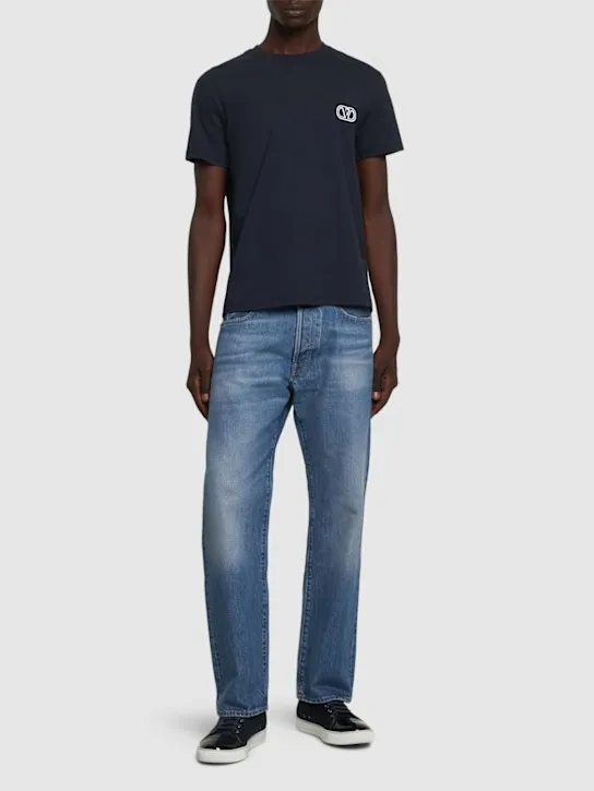 Valentino   Regular fit cotton t-shirt with logo 