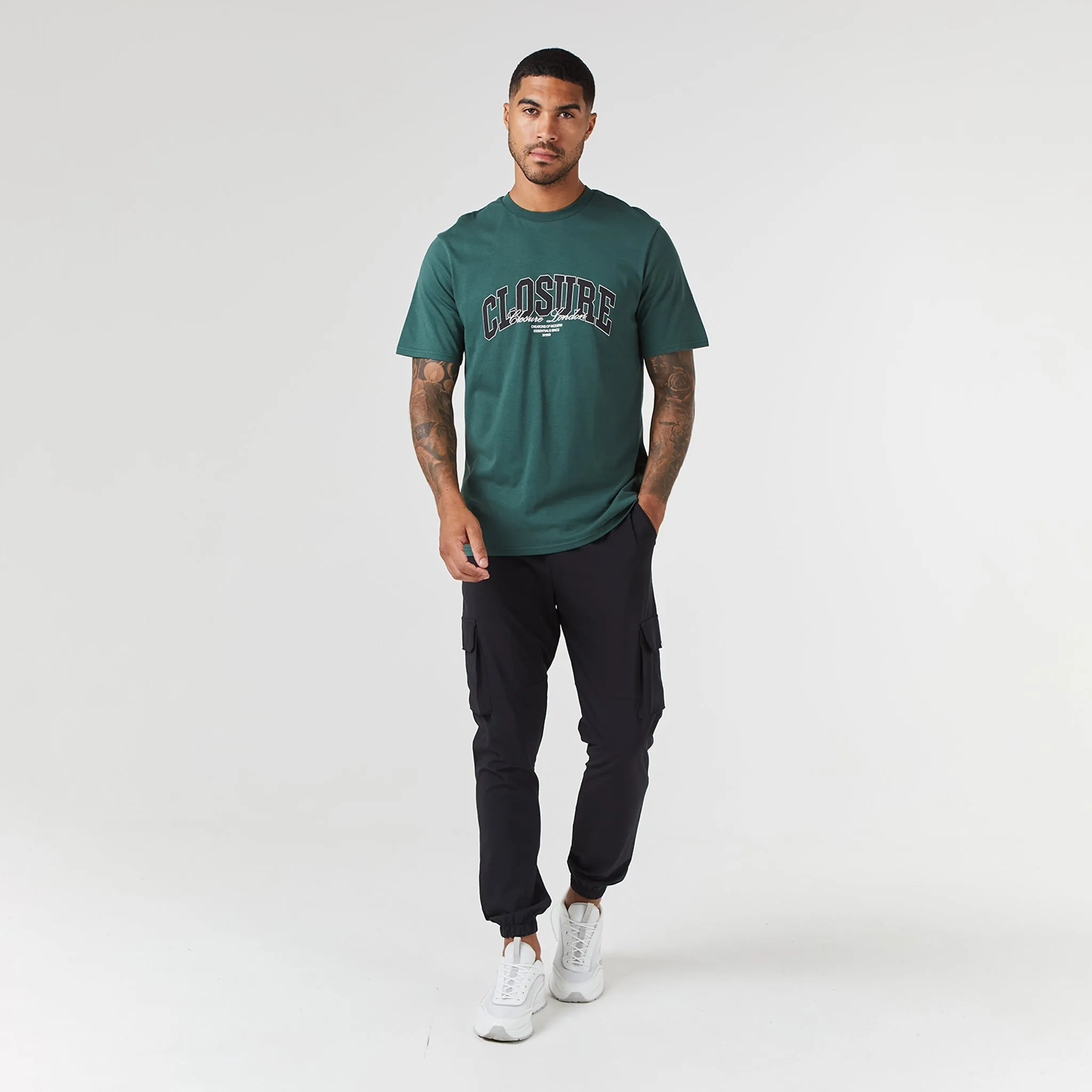 Varsity Script T-Shirt | Forest Green