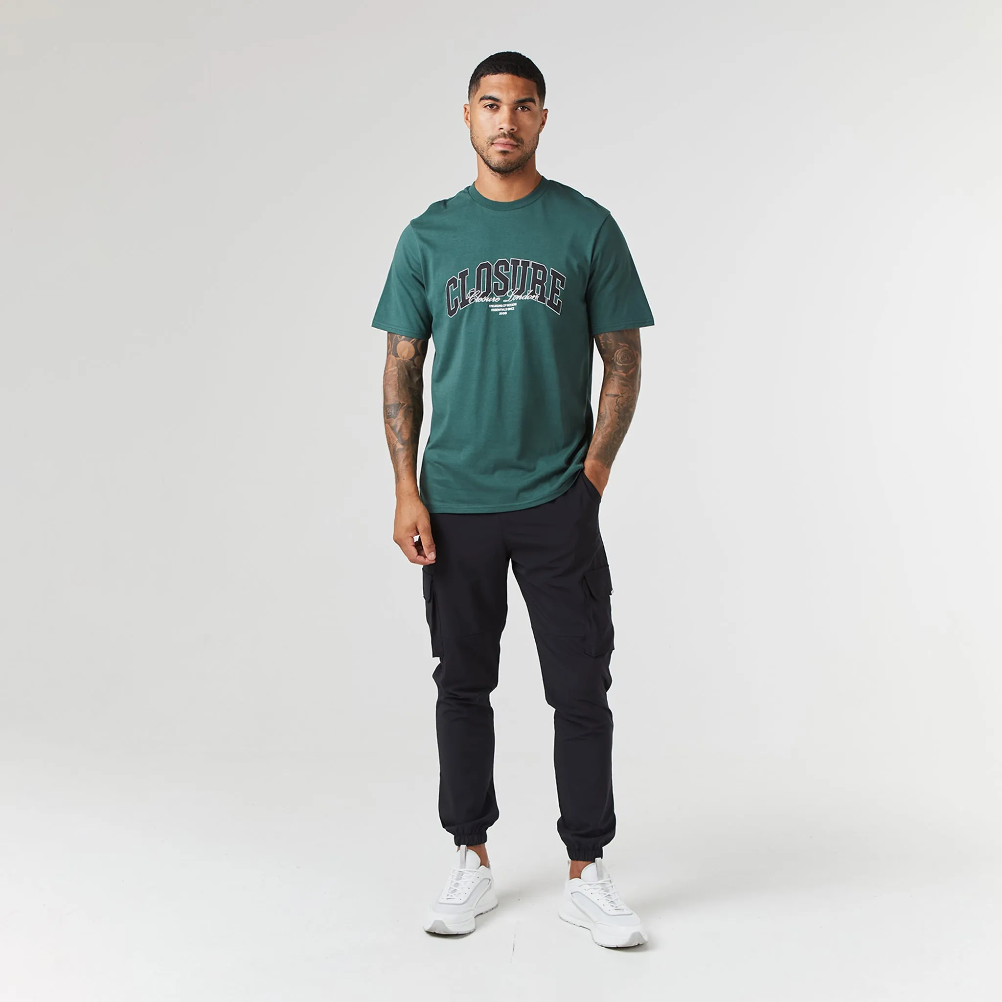 Varsity Script T-Shirt | Forest Green