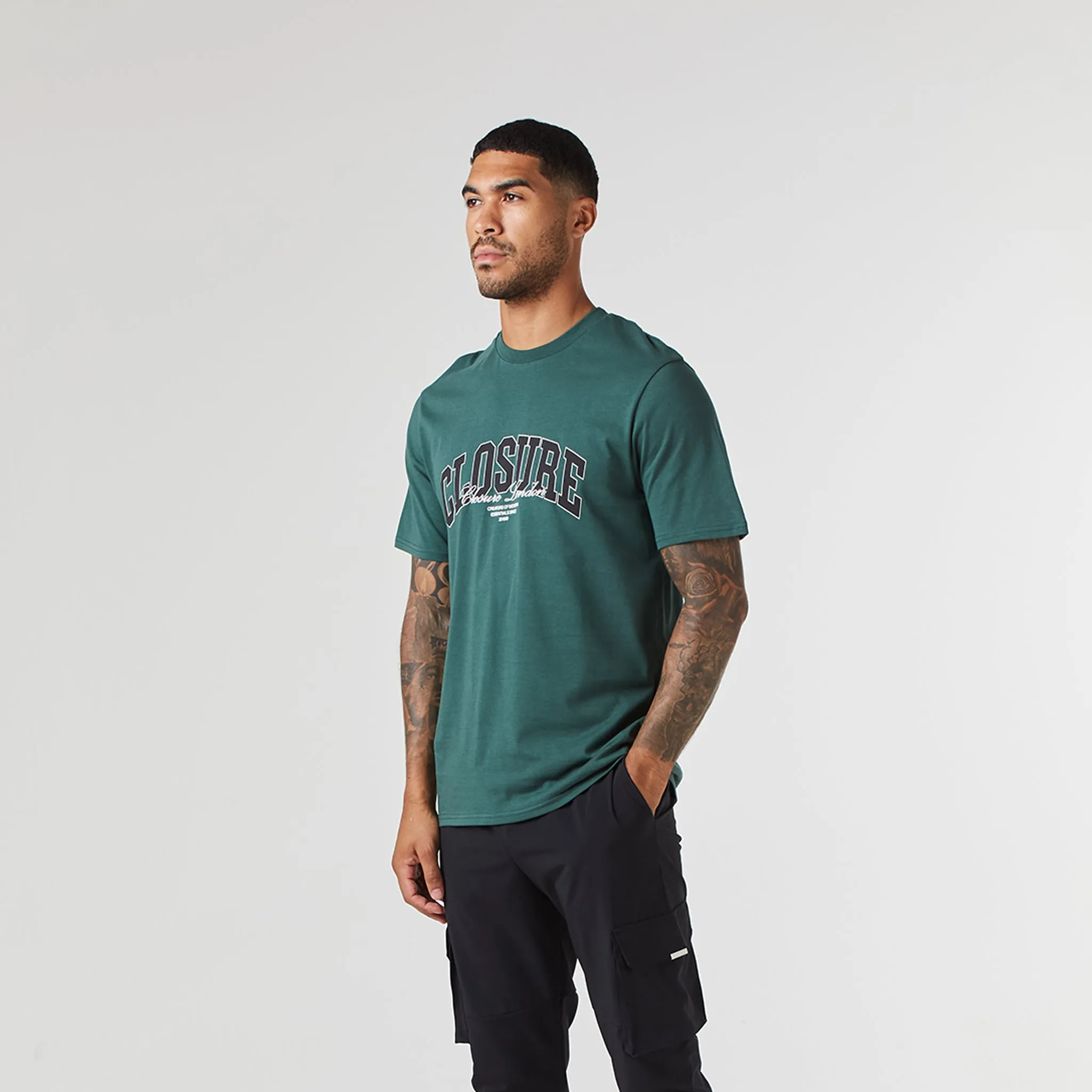 Varsity Script T-Shirt | Forest Green