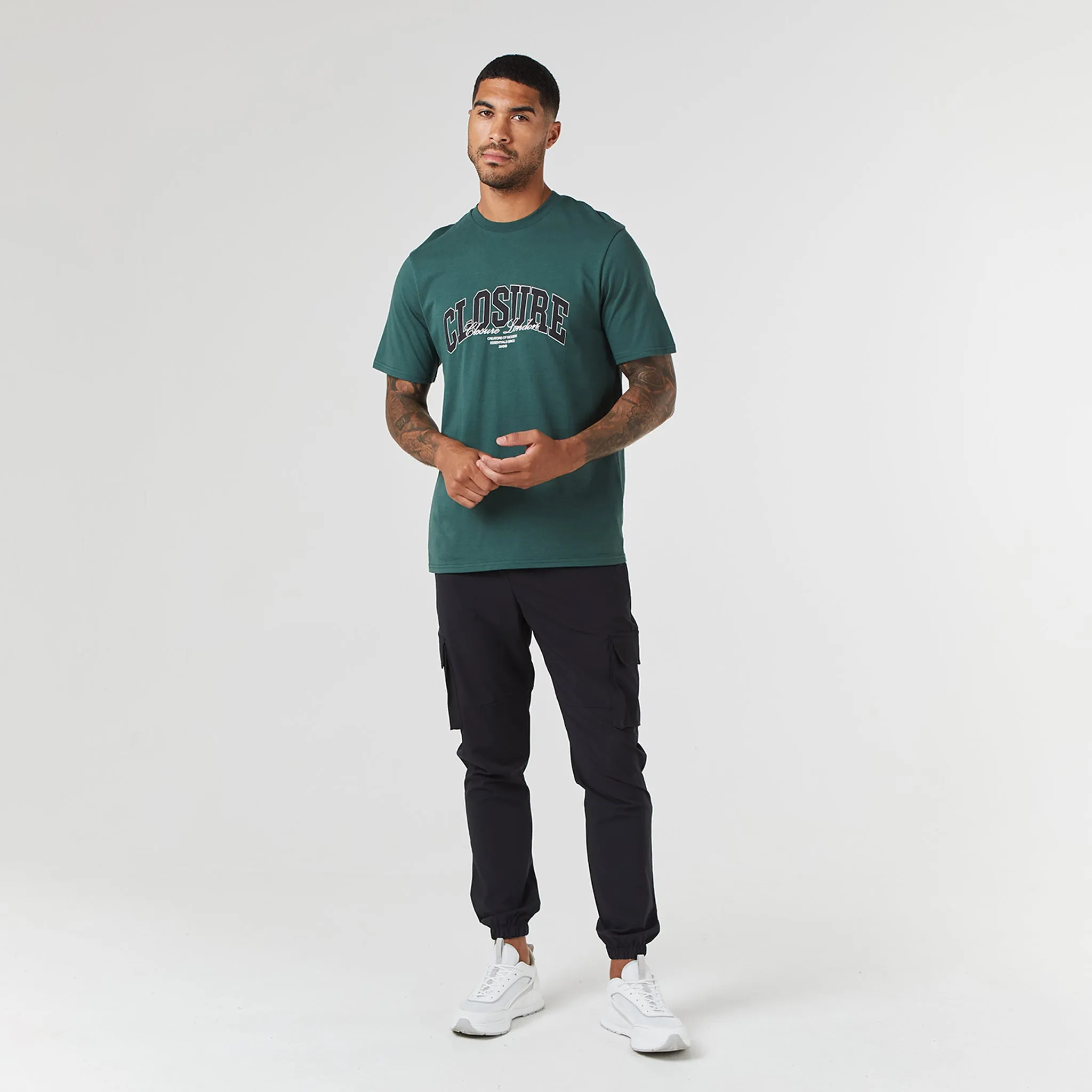 Varsity Script T-Shirt | Forest Green