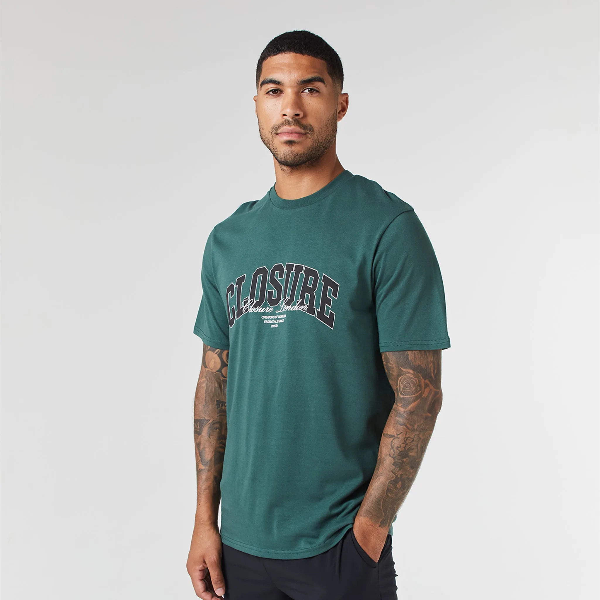 Varsity Script T-Shirt | Forest Green