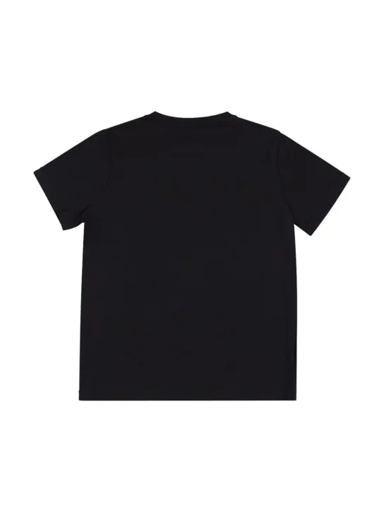 Versace   Printed logo cotton jersey t-shirt 
