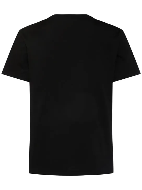 Versace   Versace logo embroidered t-shirt 