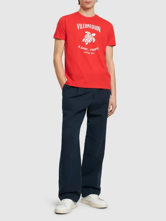 VILEBREQUIN   Logo print cotton jersey t-shirt 
