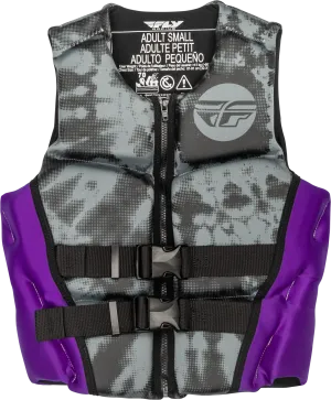 WMN'S NEOPRENE FLOTATION VEST PURPLE/GREY/BLACK LG