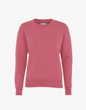 Women Classic Organic Crew - Raspberry Pink