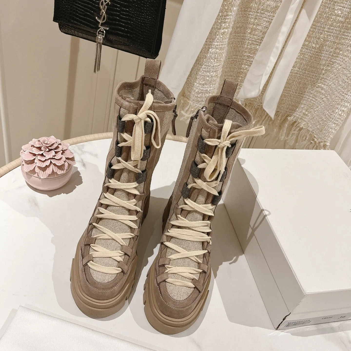 Women Rubber Anti Slip suede Ankle Booties