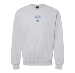 ZBT Alumni Embroidered Greek letter Crewneck